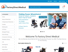 Tablet Screenshot of factorydirectmedical.com